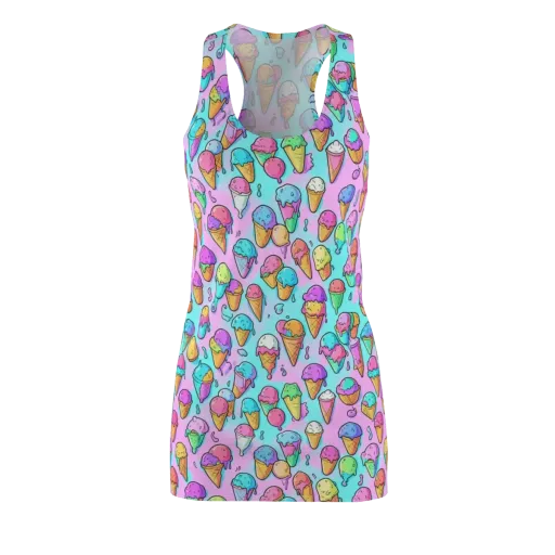 Neon Sundae on a Racerback Dress