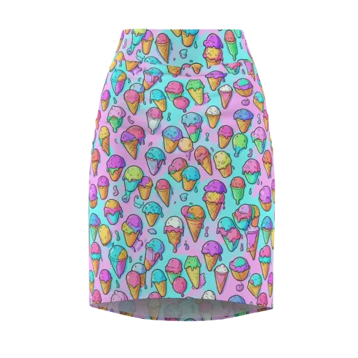 Neon Sundae on a Pencil Skirt