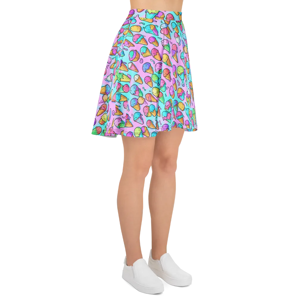 Neon Sundae on Skater Skirt — Right