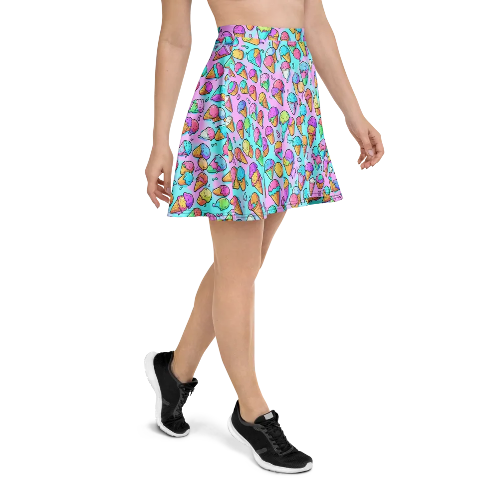 Neon Sundae on Skater Skirt — Right