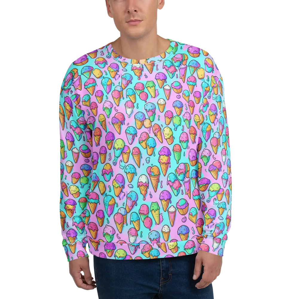 Neon Sundae on Sweatshirt — Front