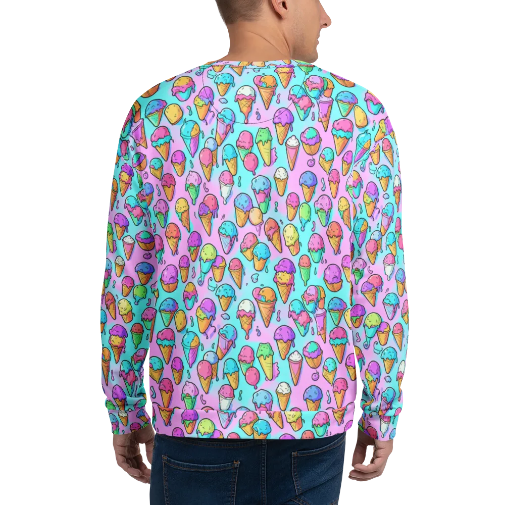 Neon Sundae on Sweatshirt — Back