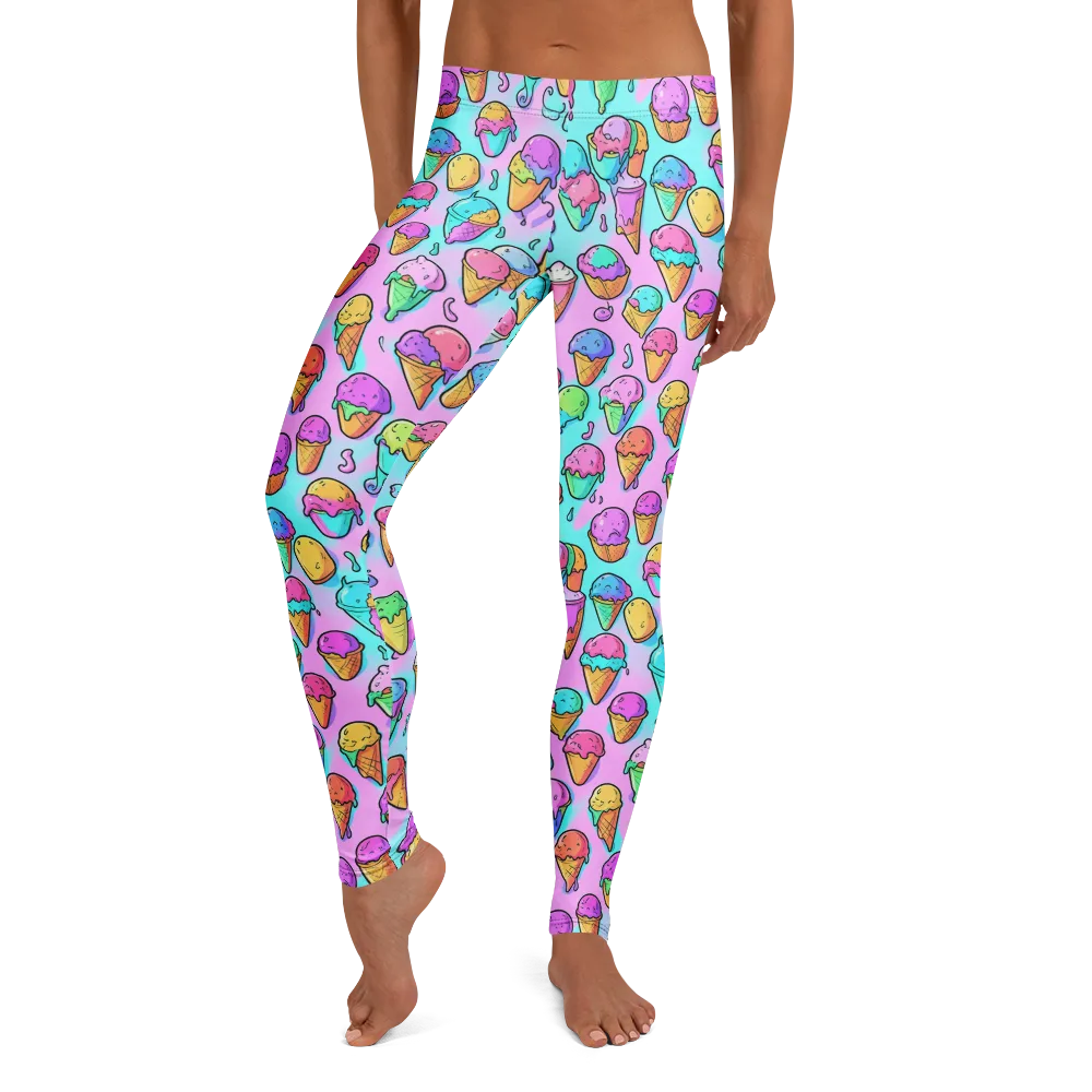Neon Sundae on Leggings — Front
