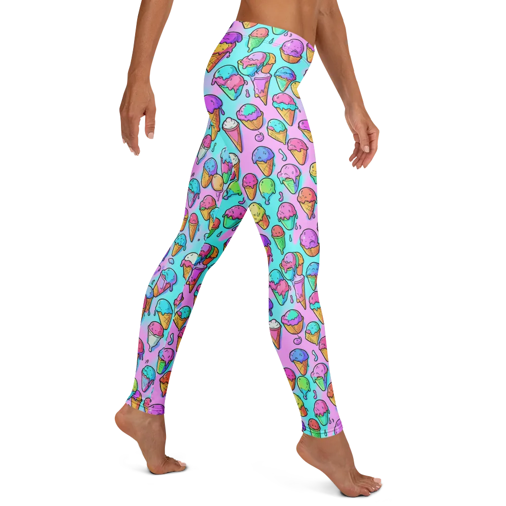 Neon Sundae on Leggings — Right