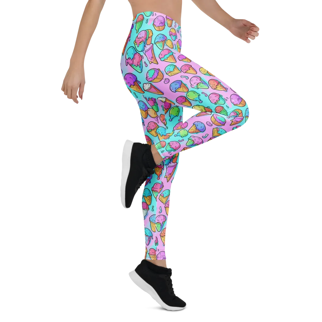 Neon Sundae on Leggings — Right