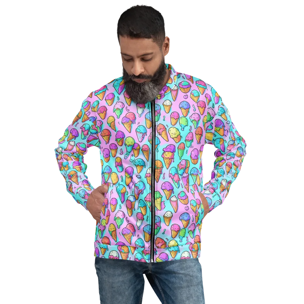 Neon Sundae on Bomber Jacket — Front