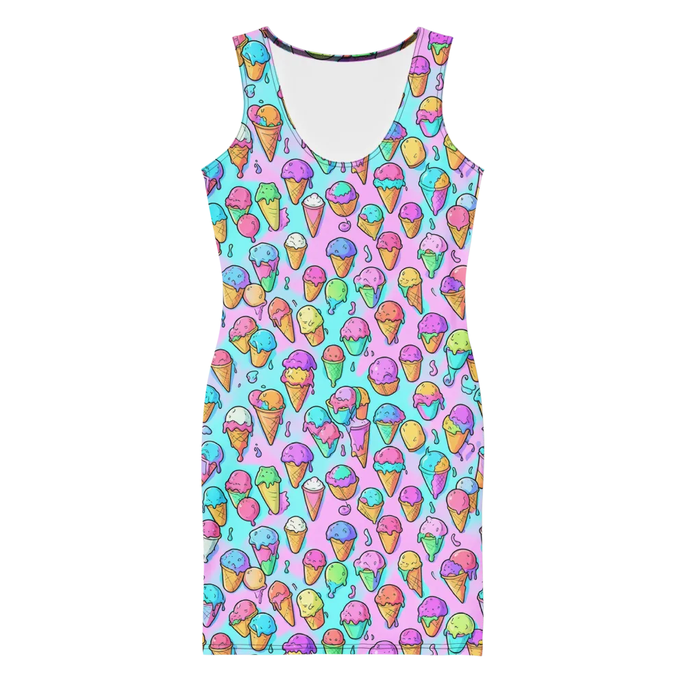 Neon Sundae on Bodycon Dress — Front