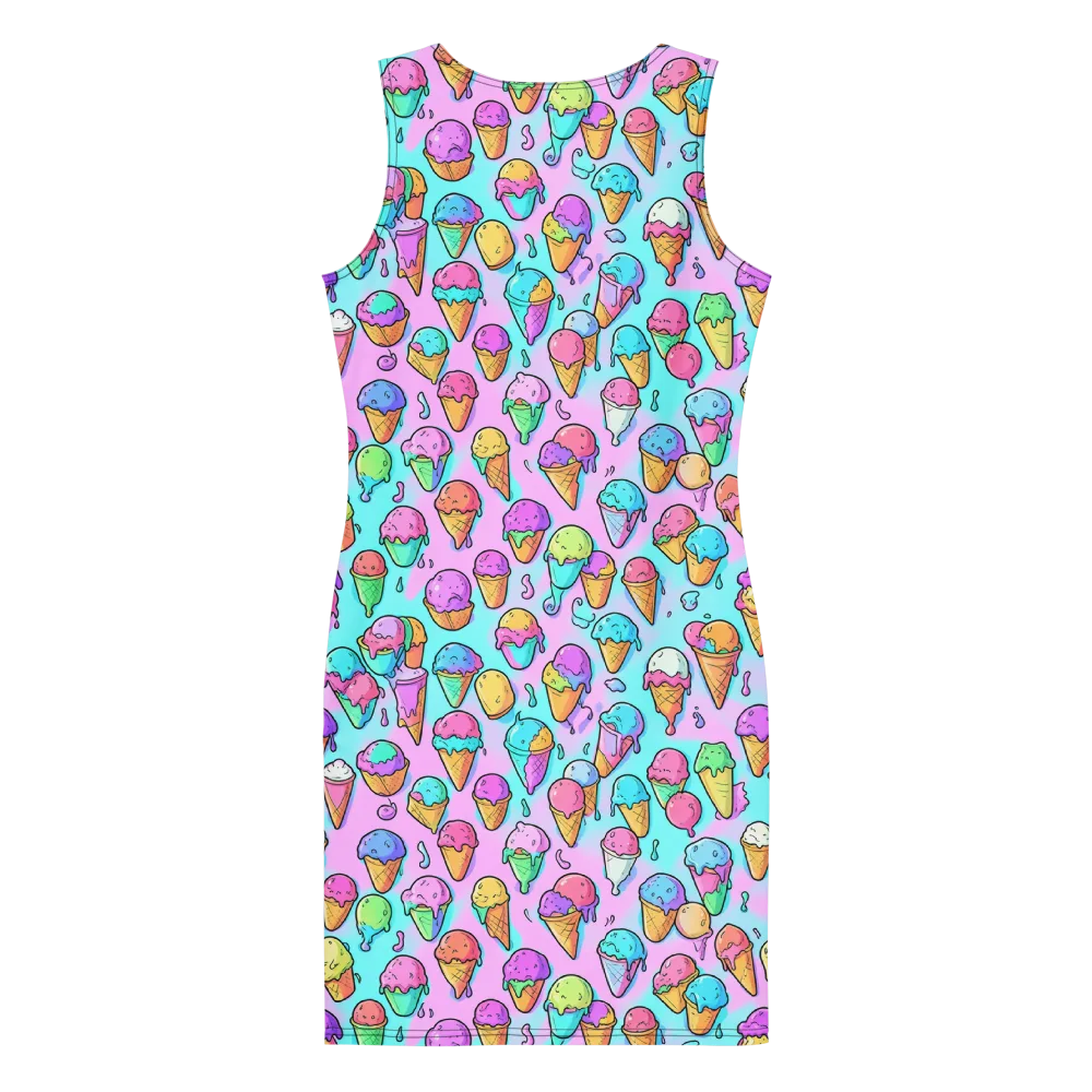 Neon Sundae on Bodycon Dress — Back