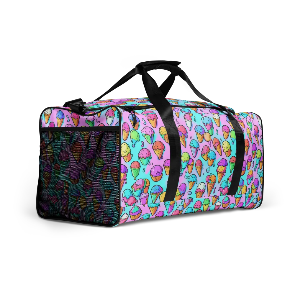 Neon Sundae on Duffle Bag — Right Front