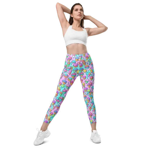 Neon Sundae on a Leggings with Pockets