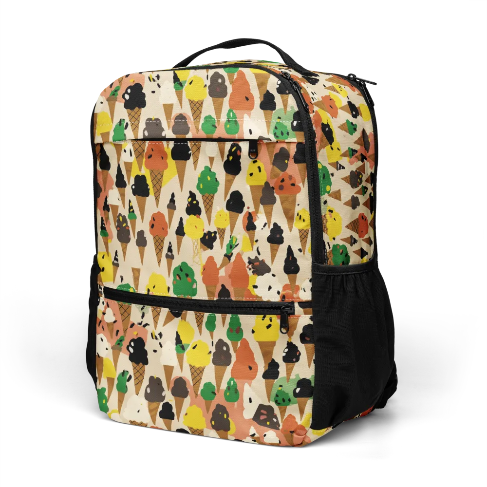 Cone Carnival on Utility Backpack — Left Front