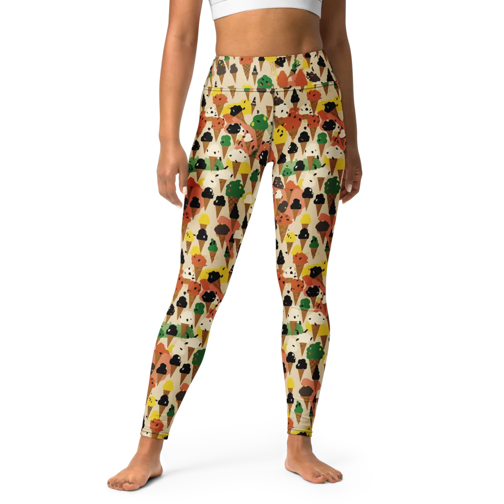 Cone Carnival on Yoga Leggings — Front