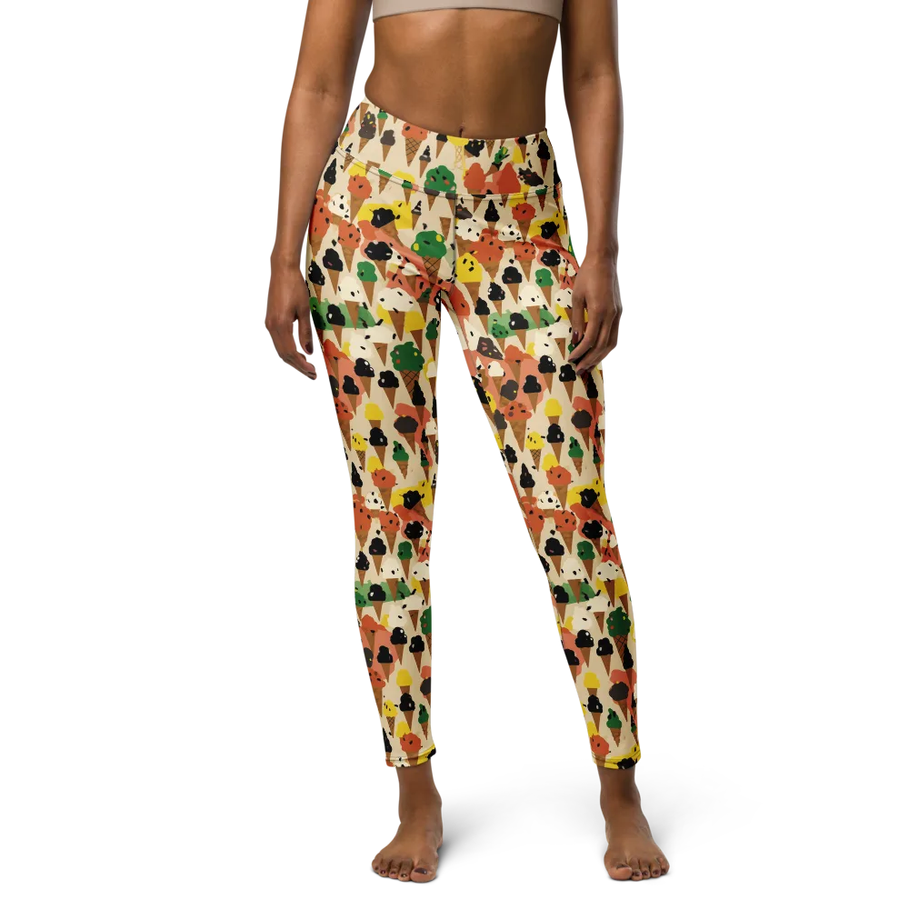 Cone Carnival on Yoga Leggings — Front