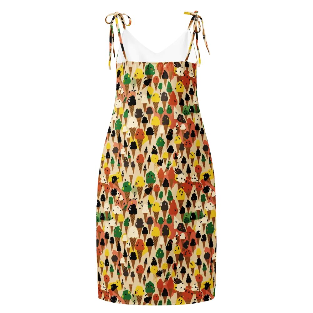 Cone Carnival on Slip Dress — Back