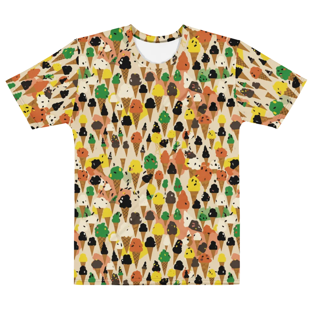 Cone Carnival on Men's Cotton Crew Neck T-Shirt — Front