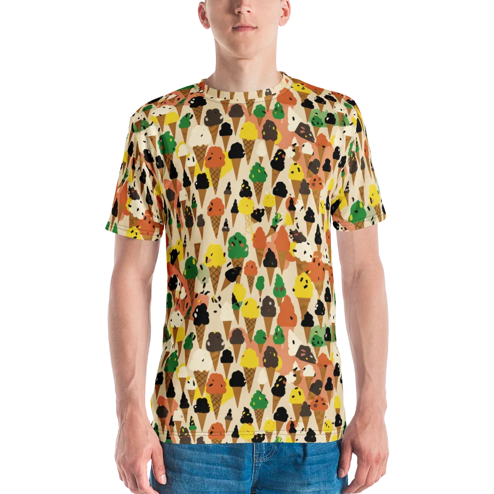 Cone Carnival on Men's Crew Neck T-Shirt — Front