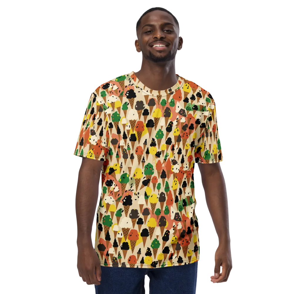 Cone Carnival on Men's Crew Neck T-Shirt — Front