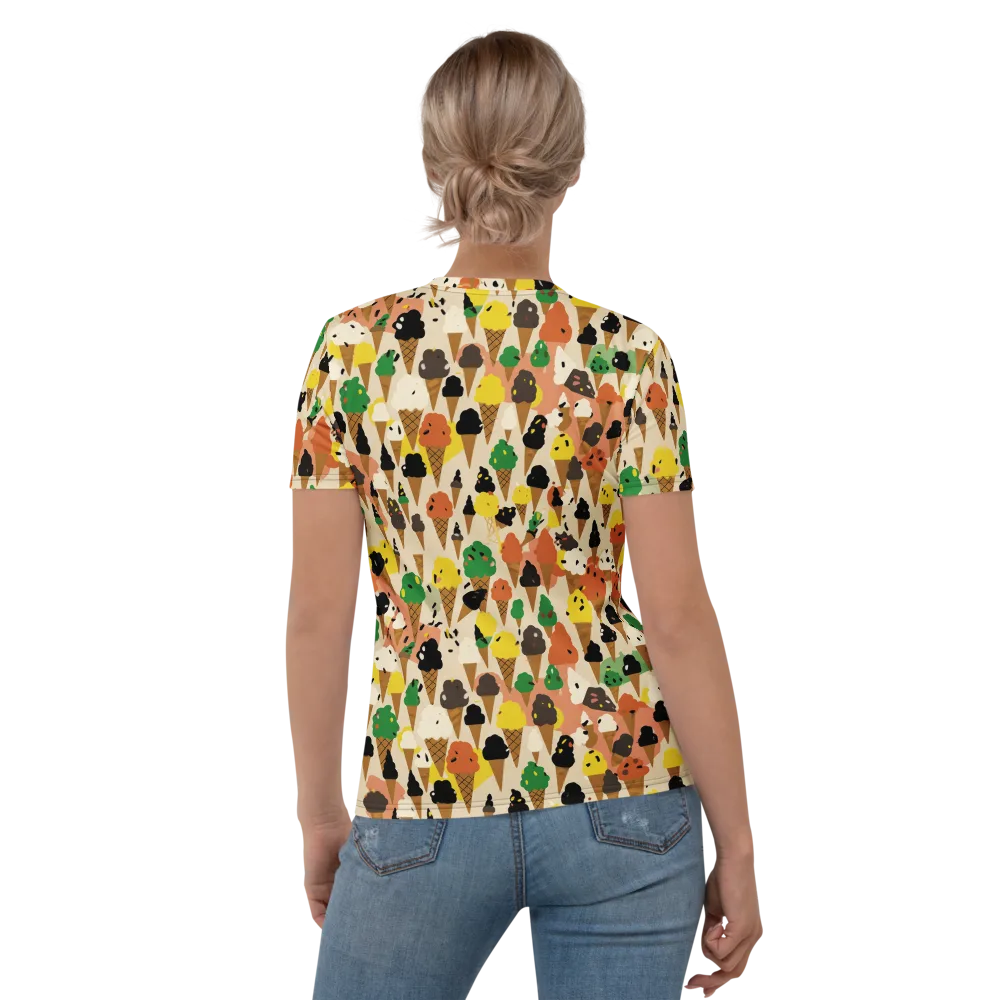 Cone Carnival on Women's Crew Neck T-Shirt — Back