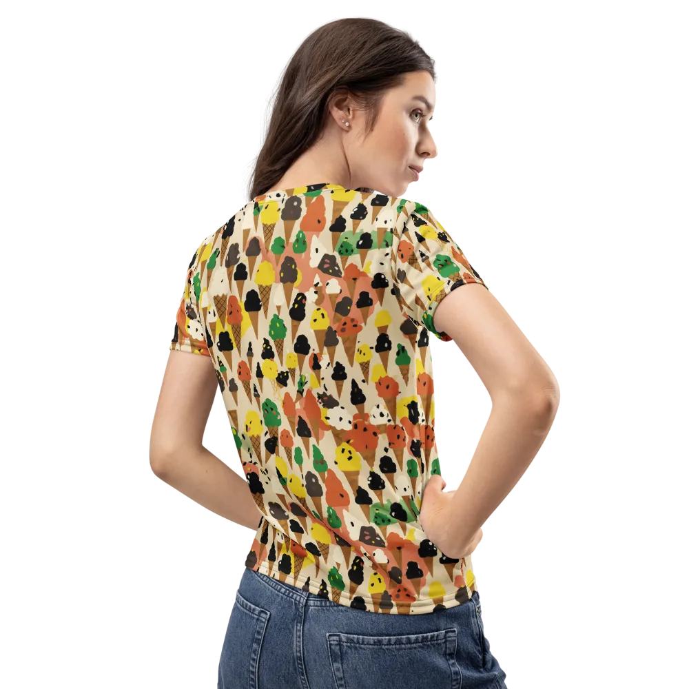 Cone Carnival on Women's Crew Neck T-Shirt — Back