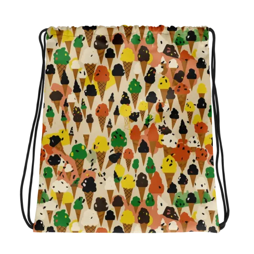 Cone Carnival on a Drawstring Bag
