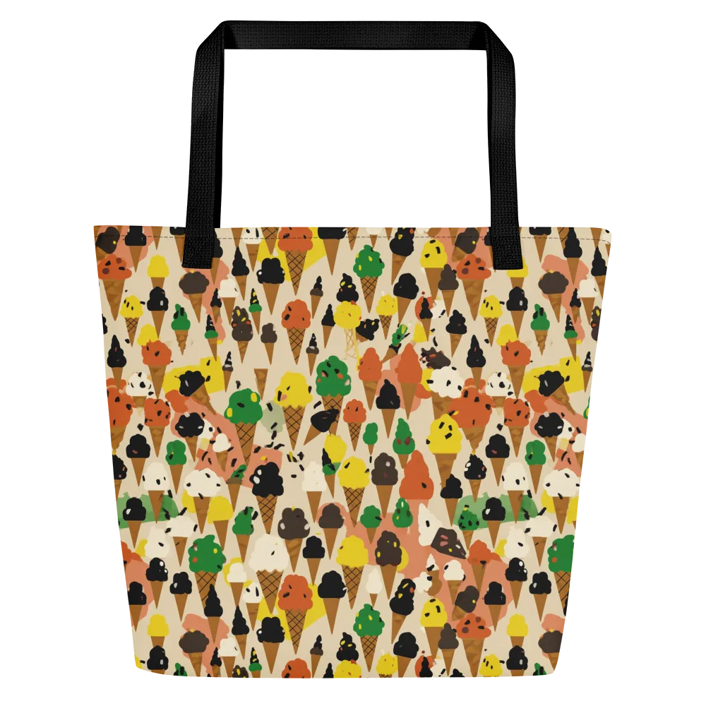 Cone Carnival on Large Tote Bag W/ Pocket — Front