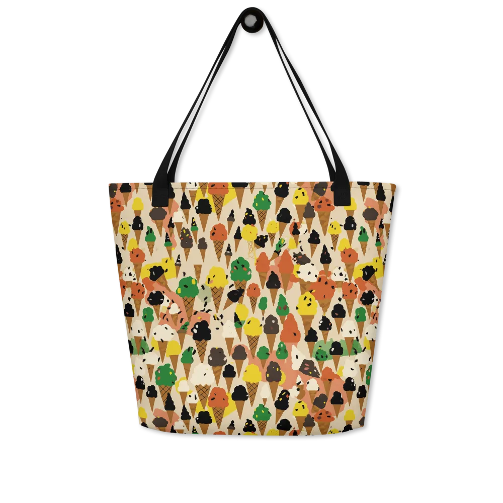 Cone Carnival on Large Tote Bag W/ Pocket — Front