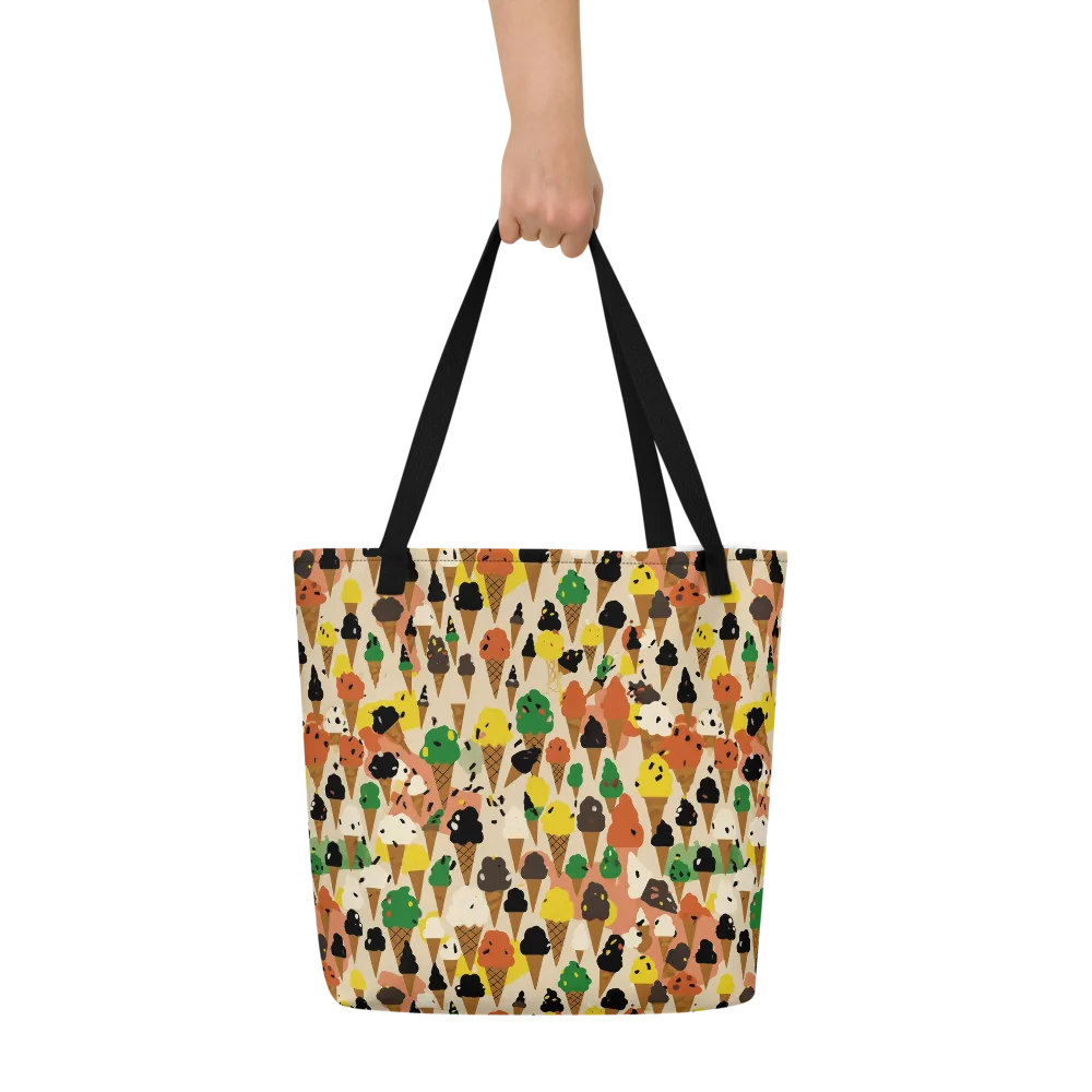 Cone Carnival on Large Tote Bag W/ Pocket — Front