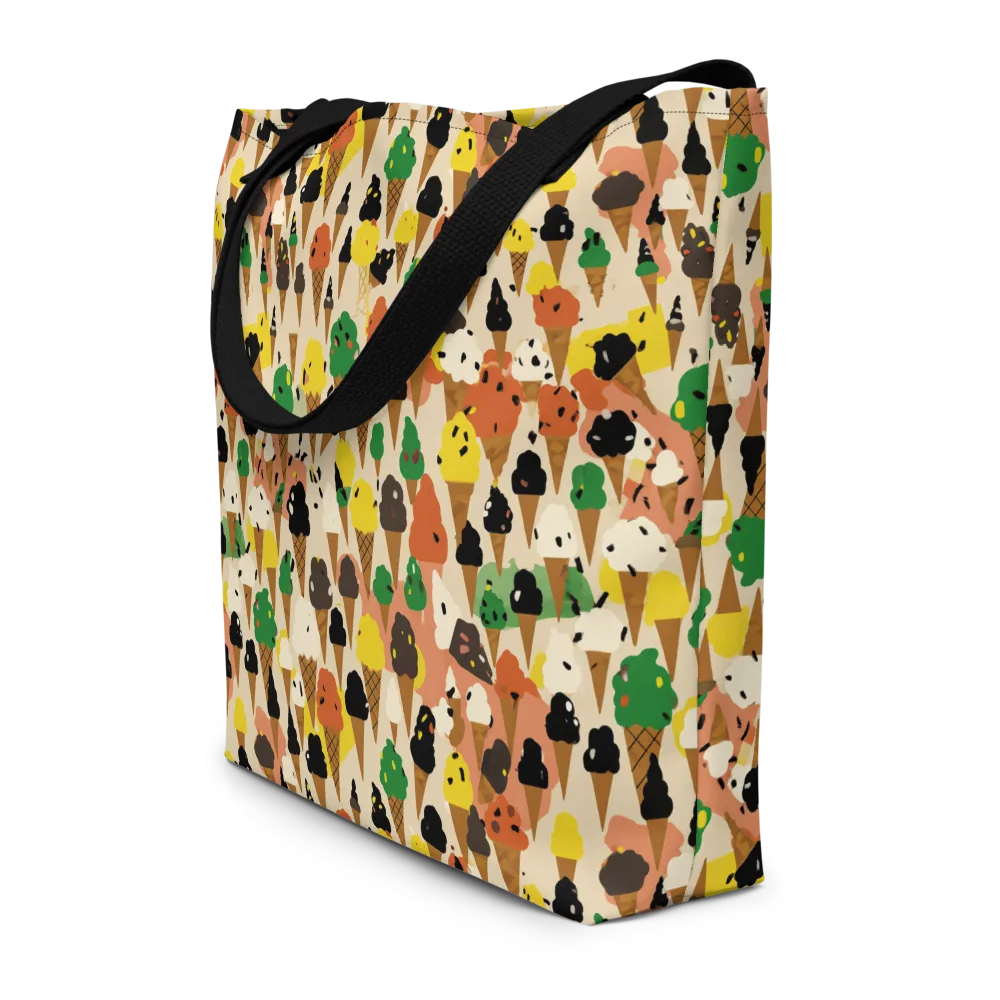 Cone Carnival on Large Tote Bag W/ Pocket — Front