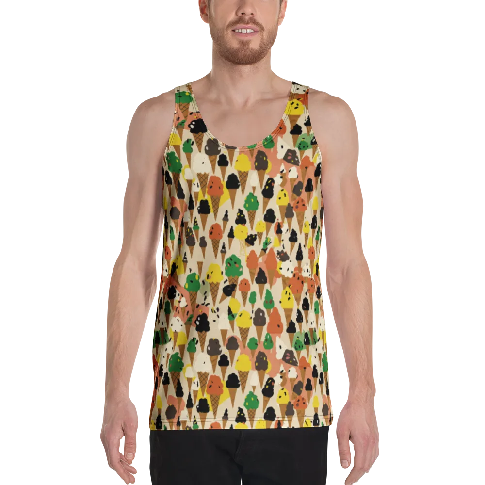 Cone Carnival on Men's Tank Top — Front