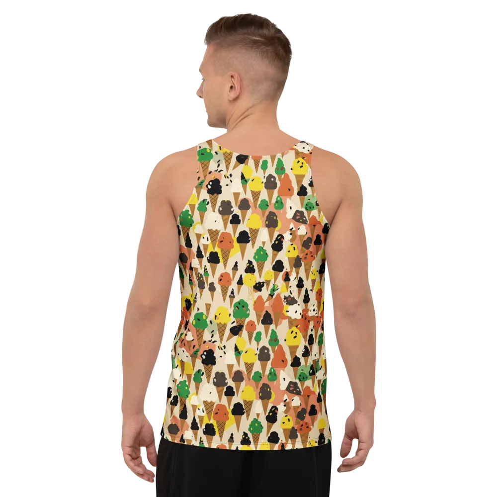 Cone Carnival on Men's Tank Top — Back