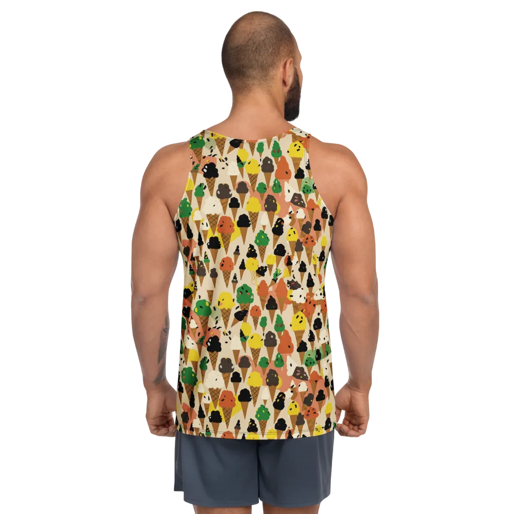 Cone Carnival on Men's Tank Top — Back