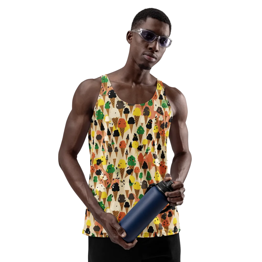Cone Carnival on Men's Tank Top — Front