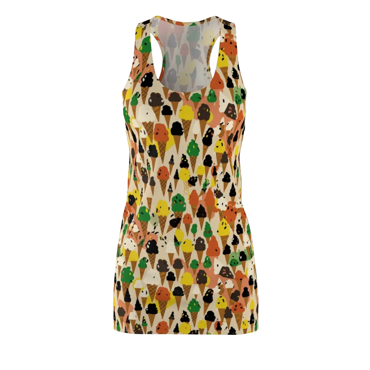 Cone Carnival on Racerback Dress — Front