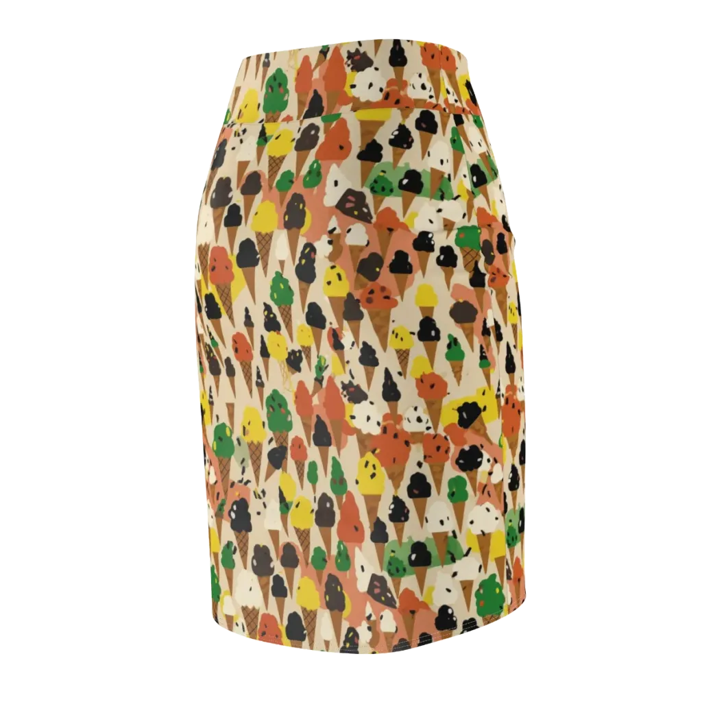 Cone Carnival on Pencil Skirt — Back Side