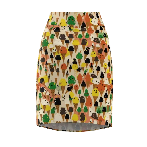 Cone Carnival on a Pencil Skirt