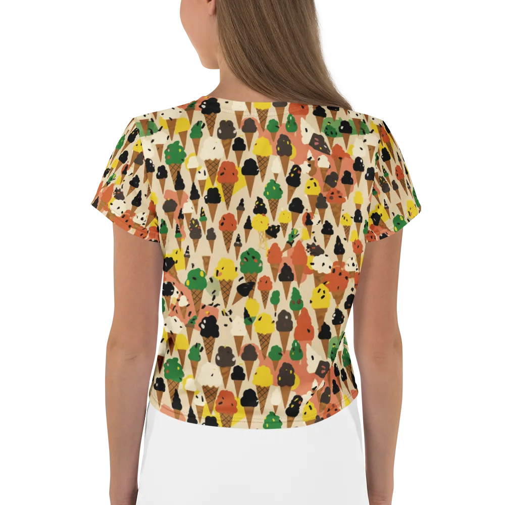 Cone Carnival on Crop Tee — Back