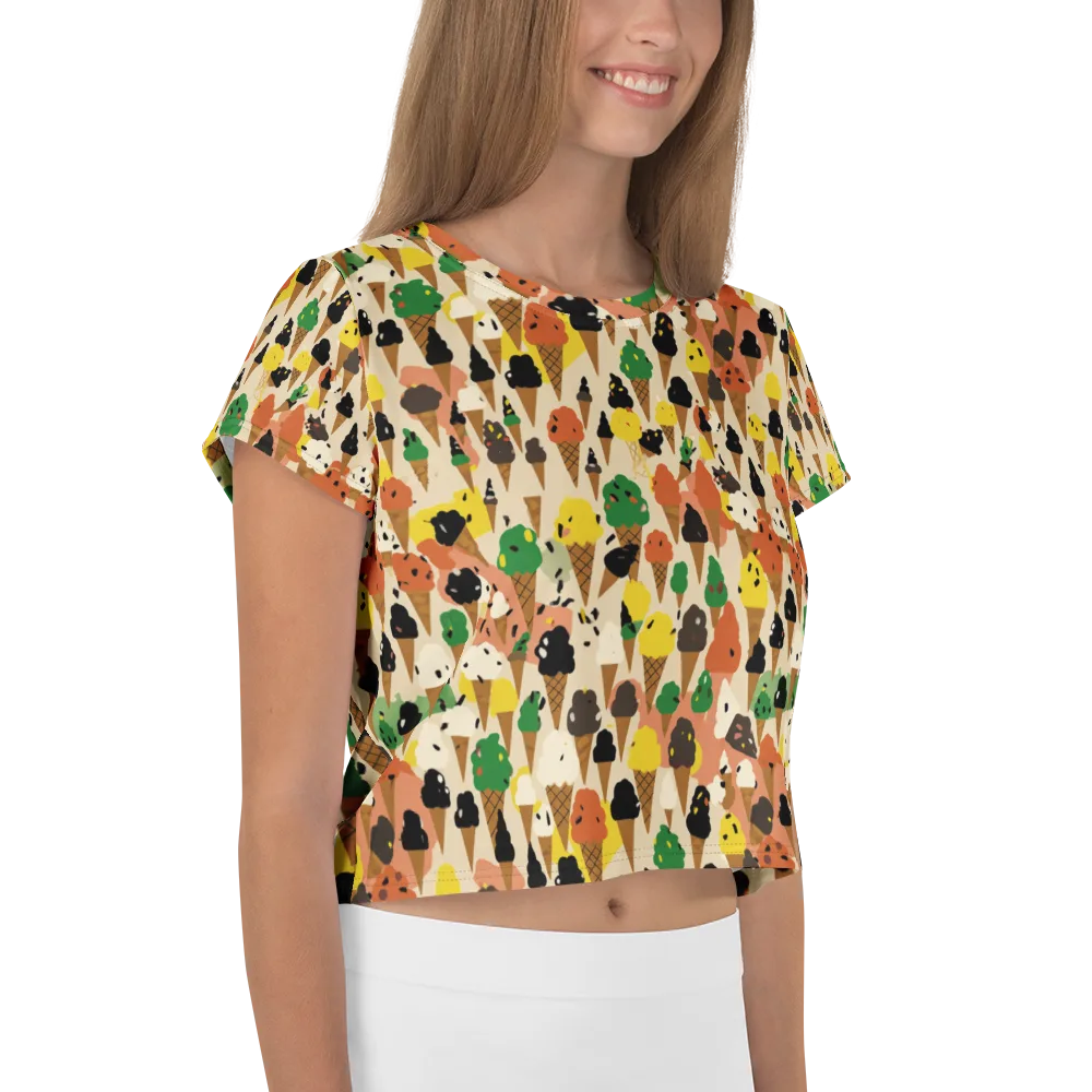 Cone Carnival on Crop Tee — Right