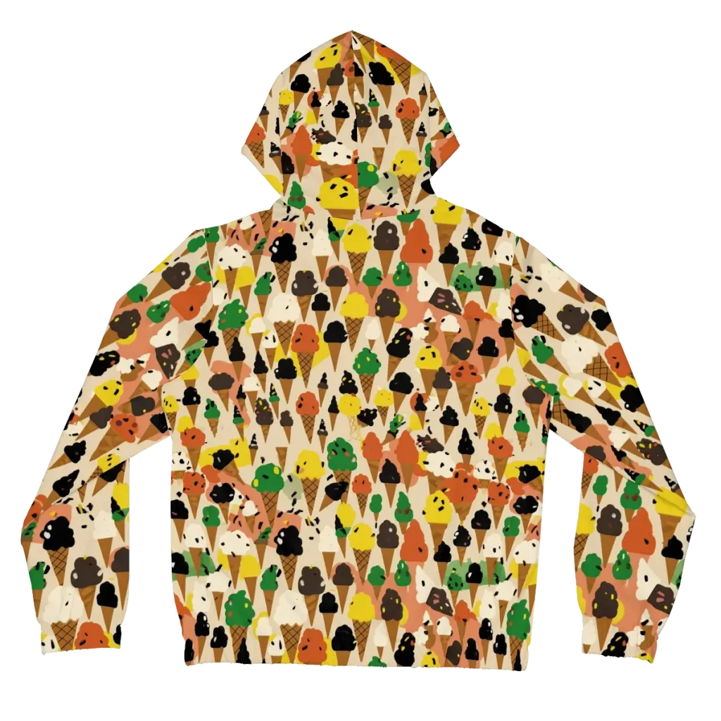 Cone Carnival on Women's Full-Zip Hoodie — Back