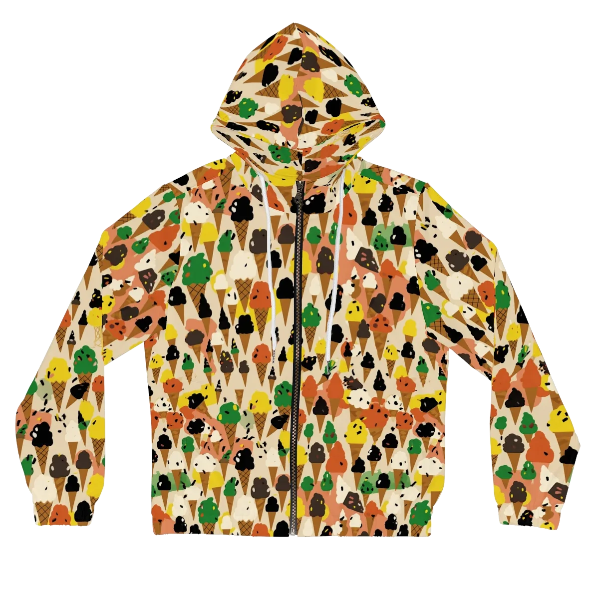 Cone Carnival on Women's Full-Zip Hoodie — Front