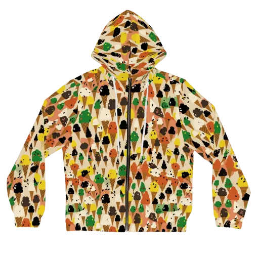 Cone Carnival on a Women's Full-Zip Hoodie