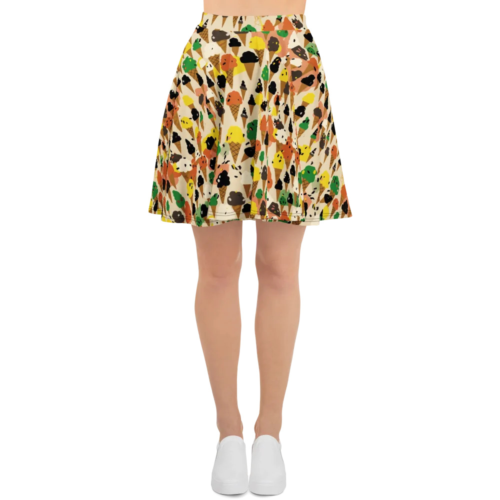 Cone Carnival on Skater Skirt — Front