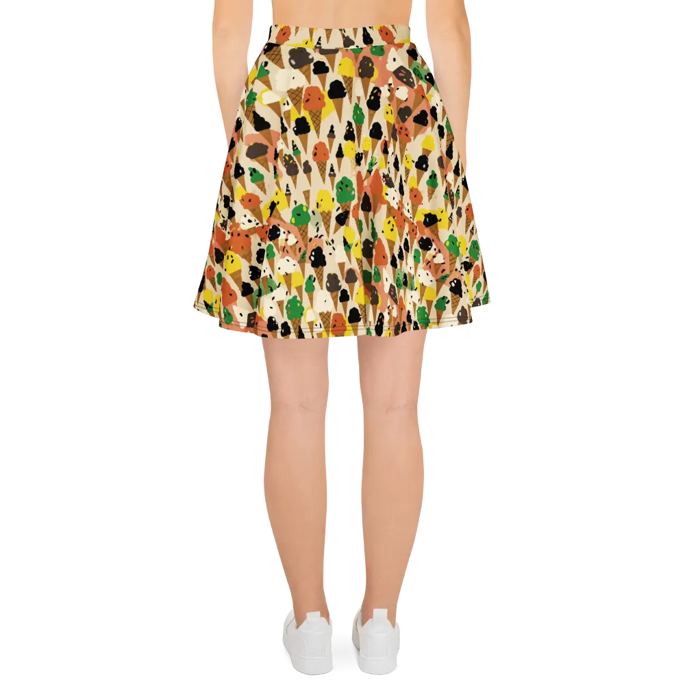 Cone Carnival on Skater Skirt — Back