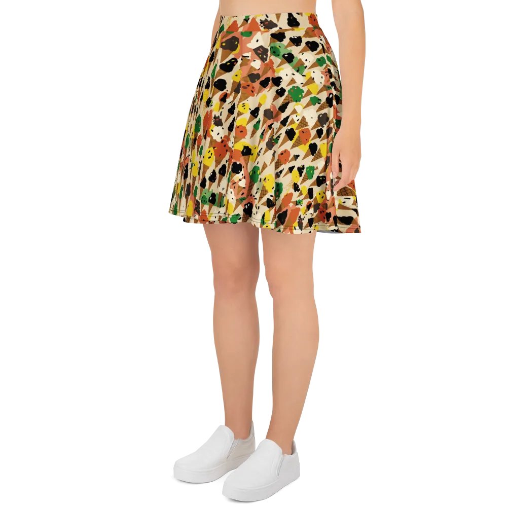 Cone Carnival on Skater Skirt — Left