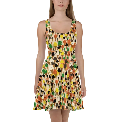Cone Carnival on a Skater Dress