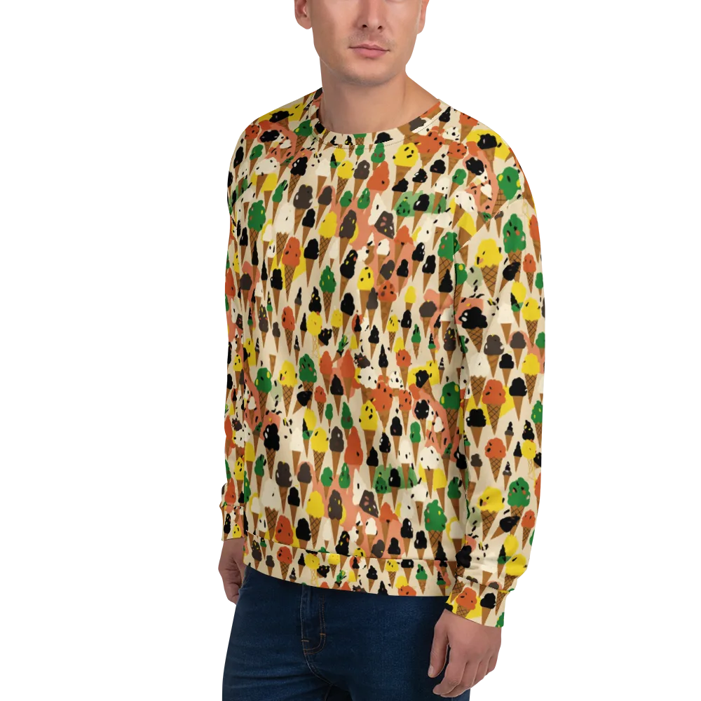Cone Carnival on Sweatshirt — Left Front