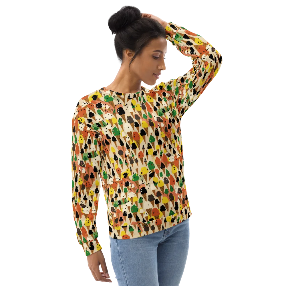 Cone Carnival on Sweatshirt — Right Front
