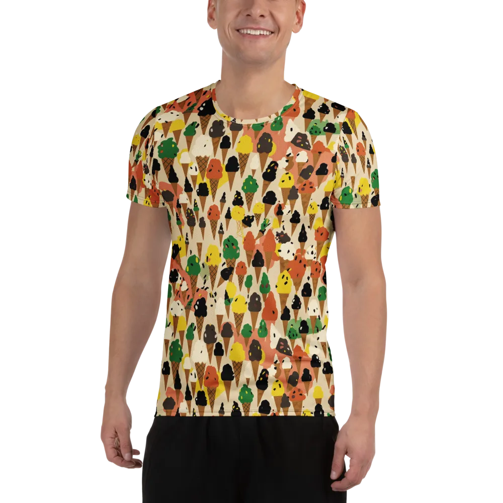 Cone Carnival on Men's Athletic T-Shirt — Front