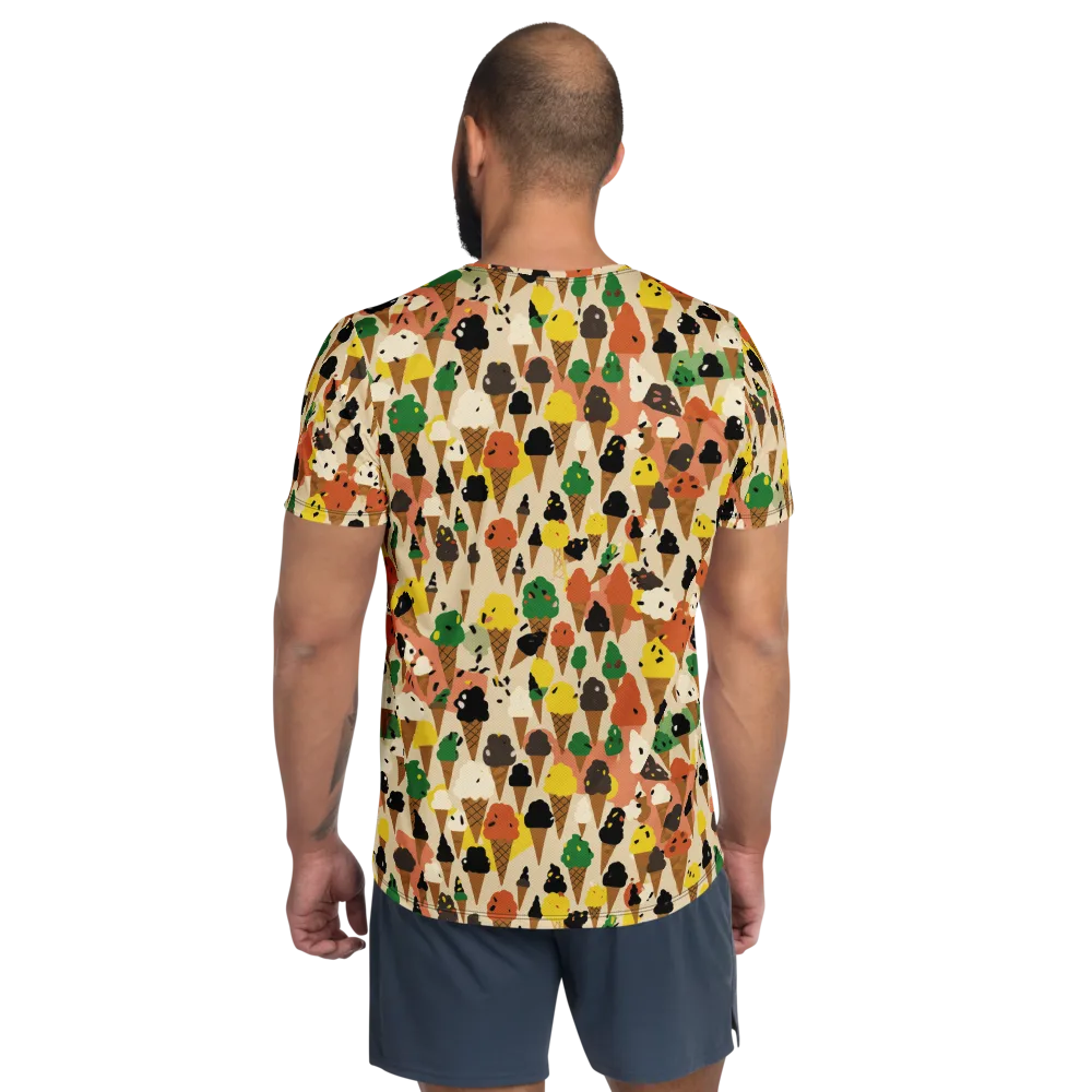 Cone Carnival on Men's Athletic T-Shirt — Back