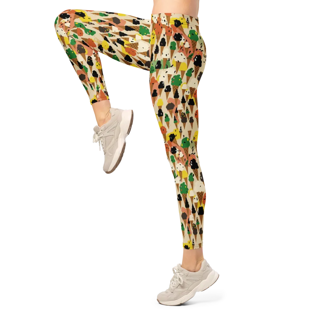 Cone Carnival on Leggings — Left