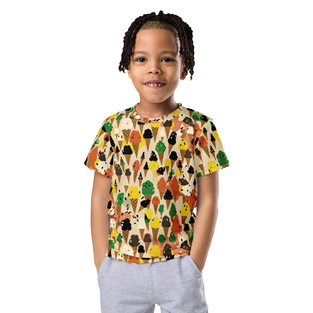 Cone Carnival on Kids Crew Neck T-Shirt — Front
